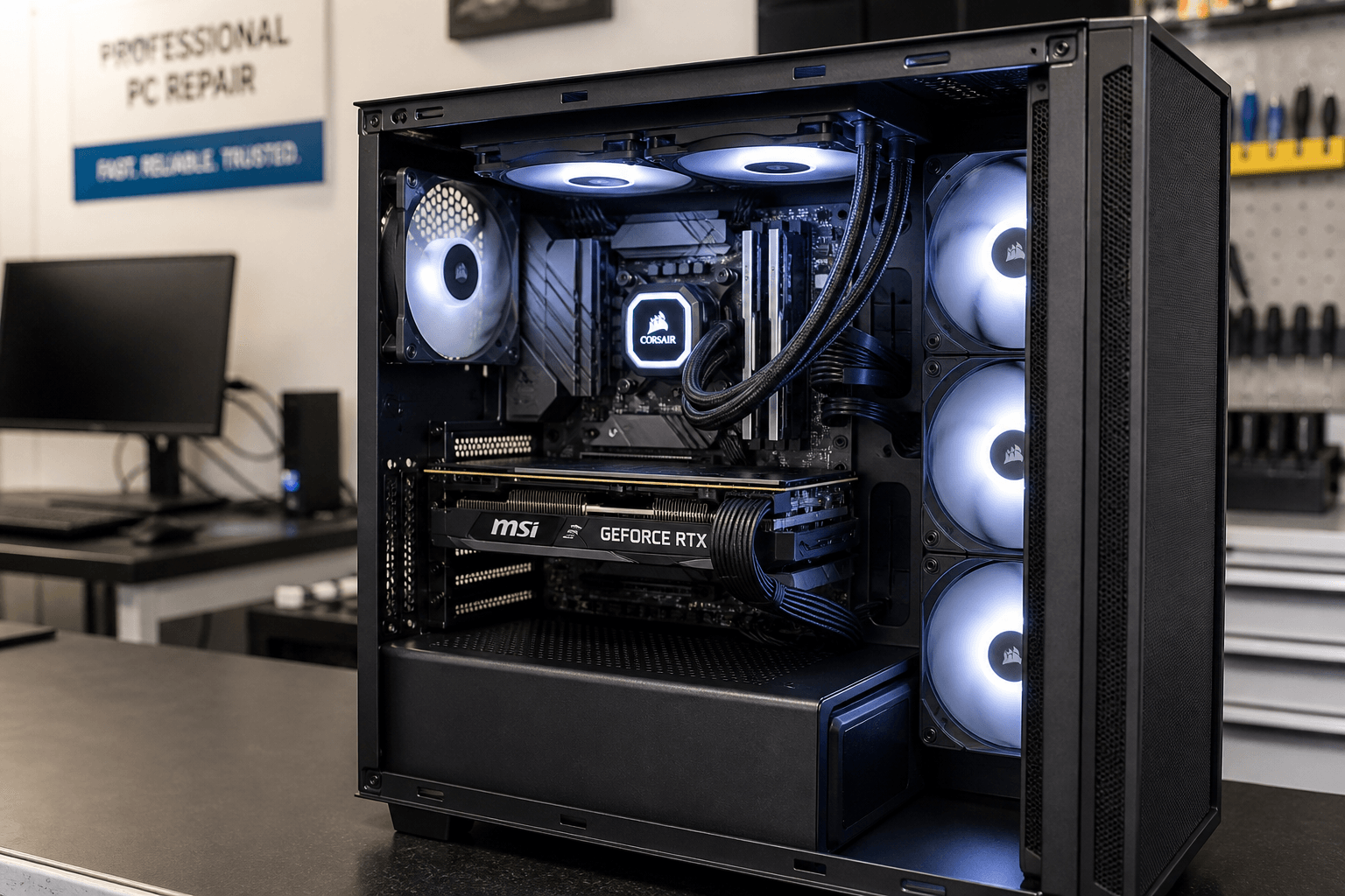Overheating desktop cleaned & serviced — After