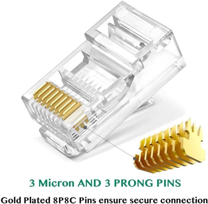 RJ45 Connector - Coconut (Plastic) - 1Box - Image 2