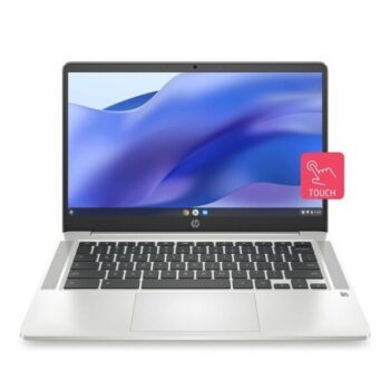 HP Chromebook 14a-na1004TU, Intel Celeron N4500 14inch(35.6 cm) FHD Touchscreen Laptop (4 GB SDRAM/64 GB eMMC/Chrome 64 /Fast Charge/Dual Speakers/Google Assistant Built-in/Mineral Silver) - HP