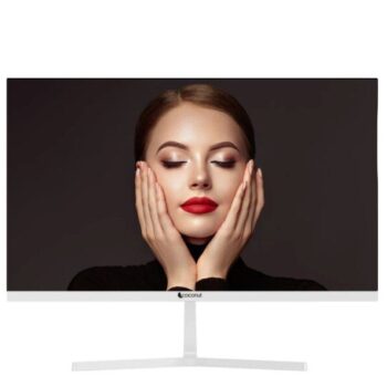 Coconut 24 Inch LED Frameless Ultra slim HD Monitor, 75Hz Refresh Rate, 1080p - White - Coconut