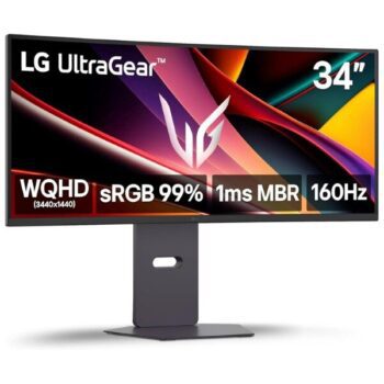 LG Ultragear 34G600A-B 34" Inch WQHD (3440x1440) Curved Gaming Monitor - LG