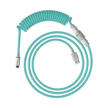 HyperX USB-C Coiled Cable (Light Green-White) - HyperX