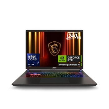 MSI Vector 16, Intel Series 2 Core Ultra 7 255HX, 41cm QHD+ 240Hz Gaming Laptop (16GB/1TB NVMe SSD/Windows 11 Home/NVIDIA GeForce RTX 5070 Ti, GDDR7 12GB/Cosmos Gray/2.7Kg) A2XWHG-443IN - MSI