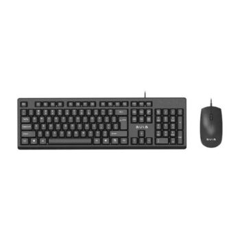 Aula AC101 Wired Keyboard & Mouse Combo - Black - AULA