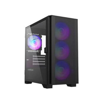 Montech Air 100 Mesh ARGB (M-ATX) Mini Tower Cabinet (Black) - Montech