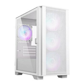 Montech Air 100 Mesh ARGB (M-ATX) Mini Tower Cabinet (White) - Montech