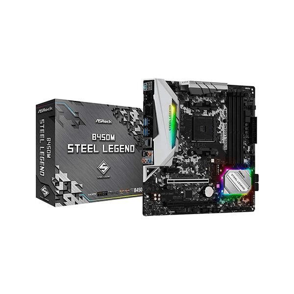 b450m-steel-legend-asrock-b450m-steel-legend-motherboard ASRock B450M Steel Legend Motherboard - Asrock