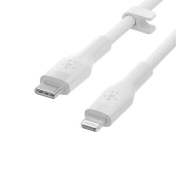 Belkin BOOST CHARGE Flex USB-C Cable with Lightning Connector - White (CAA009bt1MWH) - Belkin