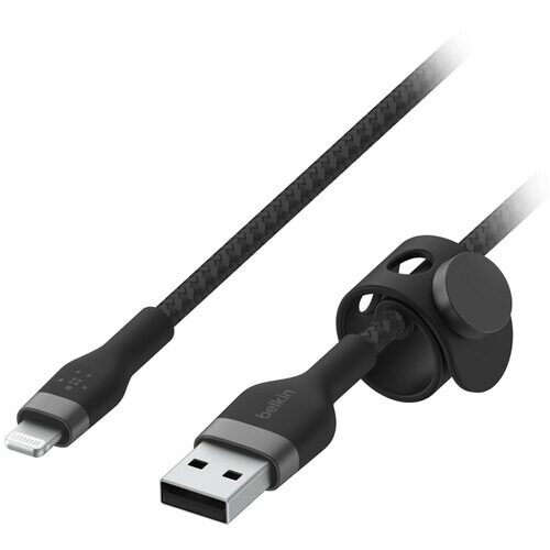 caa010bt1mbk-belkin-boostcharge-pro-flex-lightning-to-usb-a-cable-3-3-black-1 Belkin BoostCharge Pro Flex Lightning to USB-A Cable (3.3', Black) - Belkin