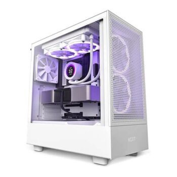 NZXT H5 Flow (E-ATX) Mid Tower Cabinet (White) - NZXT