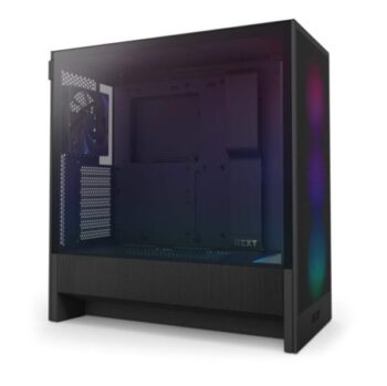 NZXT H5 Flow RGB 2024 Edition ATX Mid Tower Chassis (All Black) - NZXT
