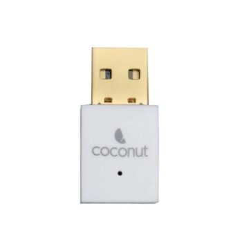 Coconut WA05 Wifi + BT Adapter - upto 150mbps Dual Band Wireless Adapter, upto 150 Mbps Internet Speeds, Gold Plated Connector, Top Notch Chipset, Wide Compatibility - Coconut