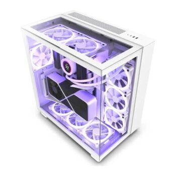NZXT H9 Elite Dual-Chamber ATX Mid-Tower PC Gaming Case White - NZXT