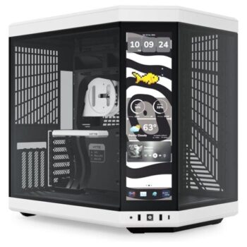 HYTE Y70 Touch Infinite Panda Dual Chamber ATX Mid-Tower Cabinet (White-Black) - Hyte
