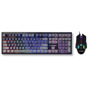 Consistent Avenger Gaming Combo Wired RGB & Mac Support Mouse & Keyboard for Windows, USB Plug-and-Play, Keystrokes, Rainbow Breath Light, 1.5 Cable Length, DPI-3600 7D Mouse, 26 Keys Anti-ghosting. - Consistent