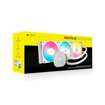 Corsair Nautilus 360 RS ARGB Liquid CPU Cooler - White - Corsair