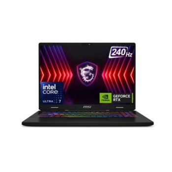 MSI Crosshair 16, Intel Series 2 Core Ultra 7 255HX, 41cm QHD+ 240Hz Gaming Laptop (16GB/1TB NVMe SSD/Windows 11 Home/NVIDIA GeForce RTX 5060, GDDR7 8GB/Cosmos Gray/2.5Kg) D2XWFKG-068IN - MSI