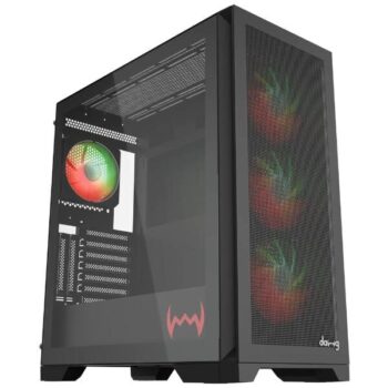 Dawg Y 720 Mid Tower ATX Cabinet (Black) - Dawg