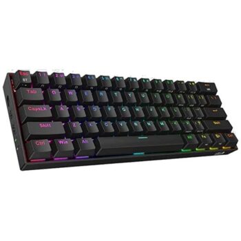 Redragon K530 Pro Draconic 60% Wireless RGB Mechanical Keyboard (Linear Red Switch, Black) - Redragon