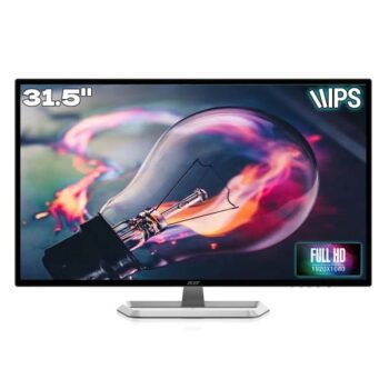 Acer EB321HQA 31.5 Inch (80.01 Cm) IPS Full HD (1920 x 1080) LCD Monitor with LED Backlight I 300 Nits Brightness I HDMI, VGA Ports I Eye Care Features, Blue Light Filter, Flickerless (Black) - Acer