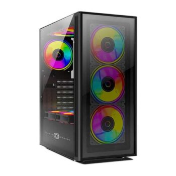 Circle Elegantor M3 Glass ATX Tower Gaming Cabinet (Black) - Circle
