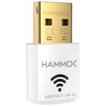 HAMMOK Ella USB 2.0 Wi Fi Bluetooth Adapter (White) - Hammok