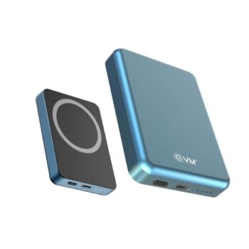 EVM EnMag Mini 5000mAh Mag-Safe Power Bank, Blue - EVM