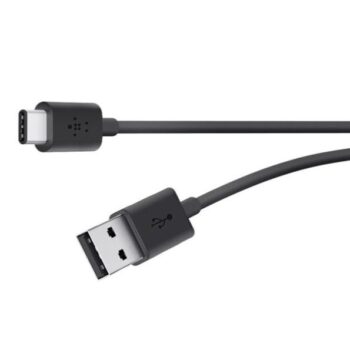 Belkin F2CU032BT06-BLK 1.8 m High Speed USB 2.0 to Reversible USB Type C Charge Cable, Black - Belkin
