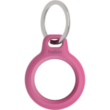 Belkin Secure Holder with Key Ring for Apple AirTag (Pink) - Belkin