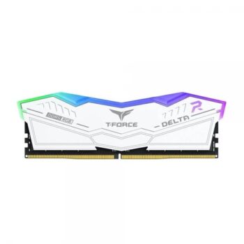 TeamGroup T-Force Delta RGB 16GB (16GBx1) DDR5 5200MHz CL40 Desktop RAM (White) - TeamGroup