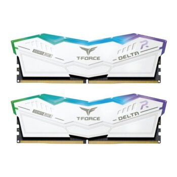 TEAMGROUP T-Force Delta RGB DDR5 32GB (2x16GB) 7200MHz CL34 Desktop Ram (White) - TeamGroup