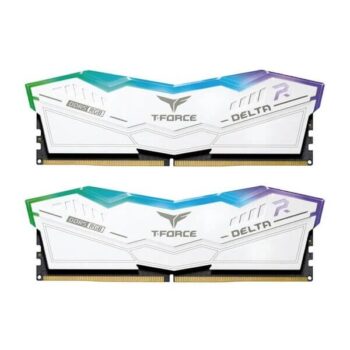 TeamGroup T-Force Delta RGB 64GB (32GBx2) DDR5 6000MHz CL38 Desktop RAM (White) - TeamGroup