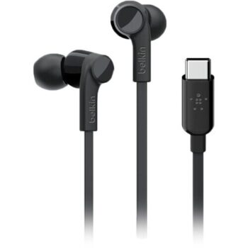 Belkin RockStar In-Ear Headphones with USB Type-C Connector (Black) - Belkin
