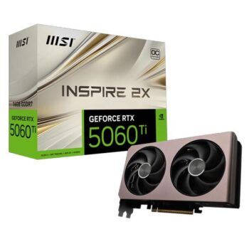 MSI GeForce RTX 5060 Ti 16G INSPIRE 2X OC Graphics Card - MSI
