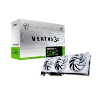 MSI GeForce RTX 5080 Ventus 3X OC White 16GB GDDR7 Graphic Card - MSI