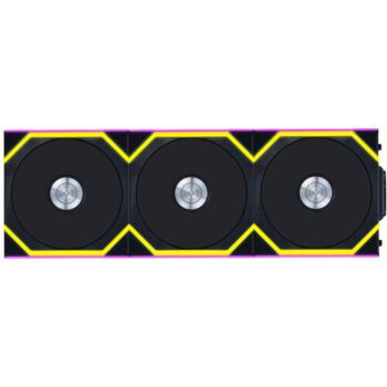 Lian Li 120mm UNI FAN SL Wireless ARGB Reverse Blade Case Fan (Black, 3-Pack) - Lian Li