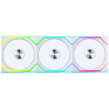 Lian Li UNI FAN SL Wireless ARGB 120mm Reverse Blade Case Fan 3-Pack (White) - Lian Li
