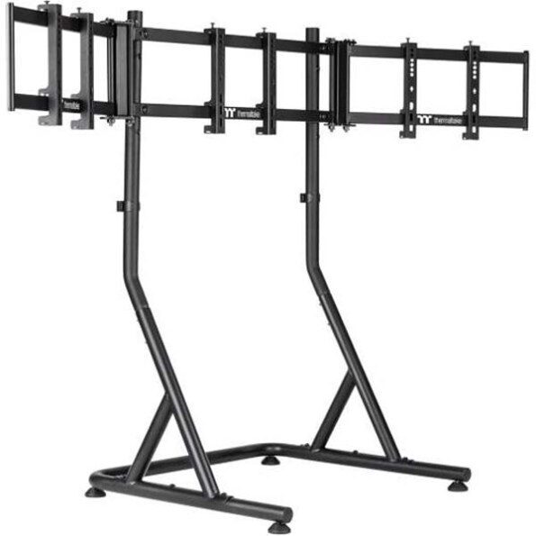 gea-rms-tmsblk-01-thermaltake-triple-racing-monitor-stand-black-1 Thermaltake Triple Racing Monitor Stand (Black) - Thermaltake