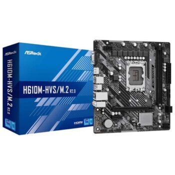 ASRock H610M-HVS/M.2 R2.0 DDR4 M-ATX LGA 1700 Motherboard - Asrock
