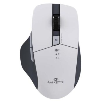 Amkette Hush Pro Epic M Rechargeable Wireless Mouse - (White) - Amkette