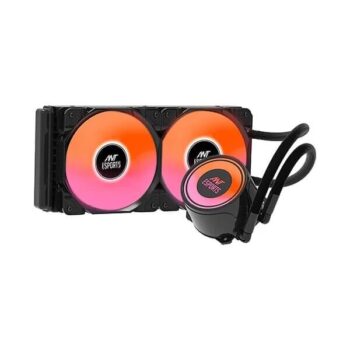 Ant Esports ICE-240 ARGB All In One 240mm CPU Liquid Cooler (Black) - Ant Esports