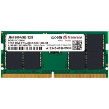 Transcend JetRam 32GB (1 x 32GB) DDR5 4800MHz CL40 SO-DIMM Laptop RAM - Transcend