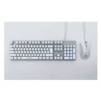 Coconut Krux Gaming Wired Keyboard Mouse Combo (White) - Coconut