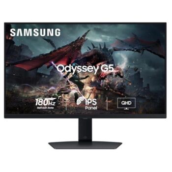 Samsung Odyssey G5 LS27DG502EWXXL 27 Inch Gaming Monitor (Black) - Samsung