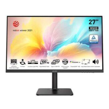 MSI Modern MD272QXP 27 Inch Business Monitor (Black) - MSI
