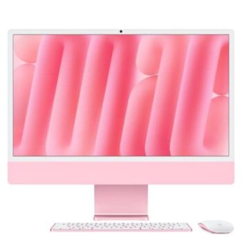 Apple iMac 60.96 cm (24 inch) All-In-One Desktop (10-Core Apple M4 Chip/4 Ports/24 GB RAM/512 GB), MD2U4HN/A, Pink - Apple