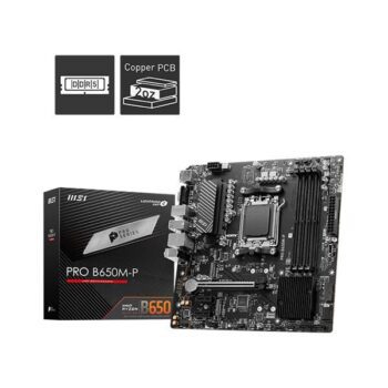 MSI PRO B650M-P DDR5 mATX Gaming Motherboard - MSI