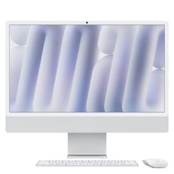 Apple iMac 60.96 cm (24 inch) All-In-One Desktop (8-Core Apple M4 Chip/2 Ports/16 GB RAM/256 GB), MWUC3HN/A, Silver - Apple