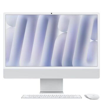 Apple iMac 60.96 cm (24 inch) All-In-One Desktop (8-Core Apple M4 Chip/2 Ports/16 GB RAM/256 GB), MWUC3HN/A, Silver - Apple