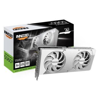 INNO3D GeForce RTX 5060 Ti 16GB TWIN X2 OC WHITE Graphics Card - INNO 3D